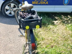 Gmina Dywity. Na dwóch kółkach, ale z trzema promilami. Zdradziła go jazda „zygzakiem” i bełkotliwa mowa