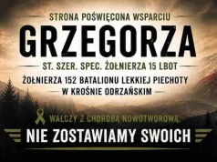 Żołnierz z Krosna Odrzańskiego walczy z ciężką chorobą. Pomóżmy Grzegorzowi