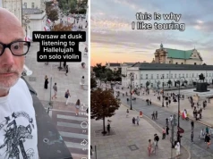 Moby zachwycił się tym widokiem w Warszawie. Nagrał uliczną skrzypaczkę