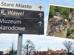 Dzikie wysypisko przy ul. Jeżynowej w Krakowie. Nawet 15 metrów sześciennych odpadów, a za sprzątanie zapłacą mieszkańcy