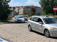 Taksówkarze w Radomsku protestowali przeciwko pijanym kierowcom