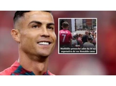 Tłumy okupowały kaplicę, w której miał się żenić Cristiano Ronaldo. Piłkarz reaguje