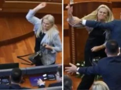 "Wstydź się!" Posłanka obrzuciła jajkami premiera Kosowa