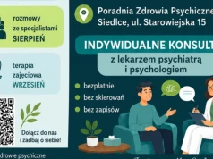 Bezpłatne konsultacje z psychiatrą i psychologiem w Siedlcach. Dzień otwarty już 25 sierpnia