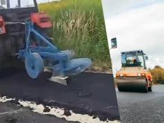 Rolnik tak zaorał świeży asfalt. Mieszkańcy wsi w szoku