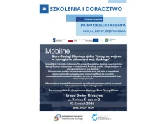 Mobilne Biuro Obsługi Klienta pojawi się w Kruszynie. Będzie można zapytać o dofinansowanie szkoleń