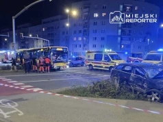Zderzenie autobusu linii 185 z Audi. Sprawa trafi do sądu