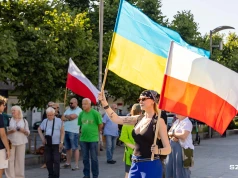 Szczecinianie zebrali się, by pokazać swoją solidarność z Ukrainą