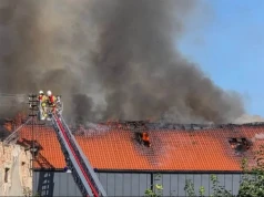 Gigantyczny pożar na Dolnym Śląsku! Płonęła hala, nad okolicą kłęby dymu