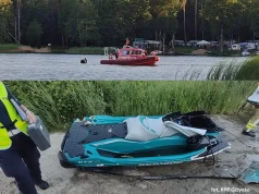 Tragedia na Mazurach. Nie żyje 16-latek po zderzeniu motorówki ze skuterem wodnym
