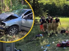 Auto uderzyło w drzewo. U 4-latka doszło do zatrzymania krążenia
