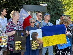 „Nie bądź obojętny”. Manifestacja solidarności z Ukrainą w Lublinie