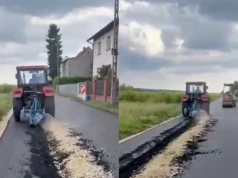 Mieszkańcy czekali na asfalt latami. Jedna przejażdżka rolnika zniszczyła wszystko