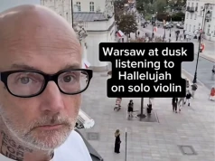 Moby nagrał uliczną skrzypaczkę na Krakowskim Przedmieściu. Wiral z Warszawy