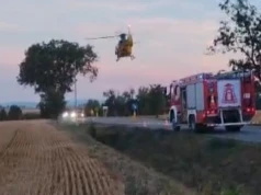 Wypadek motocyklisty na drodze wojewódzkiej w Skoroszycach