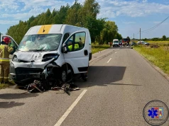 Śmiertelny wypadek w powiecie opoczyńskim. Zginął kierowca skutera