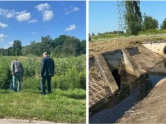 PGG udrażnia koryto cieku Imielanka