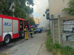 Pożar na Grochowie. Na miejscu 3 zastępy straży pożarnej