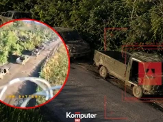 Rosyjski konwój stanął w płomieniach. Wjechali w "strefę śmierci"