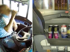 Kierowca autobusu jechał zygzakiem z Katowic do Zabrza. Obcokrajowiec w trakcie jazdy pił piwo