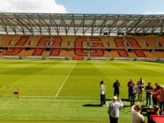 JAGA już na trybunach. Białystok zyskał nowy stadionowy symbol