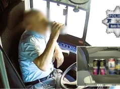 Browar za browarem za kierownicą autobusu miejskiego. Reakcja świadka zapobiegła tragedii