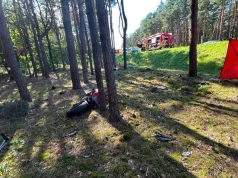 Śmiertelny wypadek młodego motocyklisty na drodze nr 871