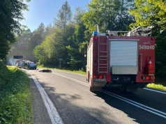 Zdradliwe podkarpackie serpentyny… Długa reanimacja motocyklisty
