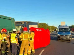 Zderzenie dwóch ciężarówek na A4 w Katowicach. Droga częściowo zablokowana
