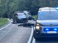 Wujskie: Śmiertelny wypadek na łuku drogi. Nie żyje motocyklista