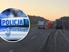 Tragedia o świcie na autostradzie. Zginął 45-letni kierowca ciężarówki