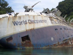 MS World Discoverer – niesamowity wrak porzucony w tropikach