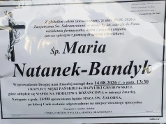 Zmarła Maria Natanek-Bandyk. Burmistrz żegna farmaceutkę