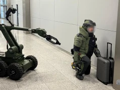 Walizka na lotnisku postawiła na nogi służby