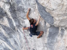 Pepa Šindel robi pierwsze powtórzenie „Big Twin” 9a+ Adama Ondry