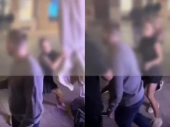 Pluły, biły, rzucały doniczkami. Nagranie z ataku dwóch kobiet na grupę Ukraińców krąży po sieci