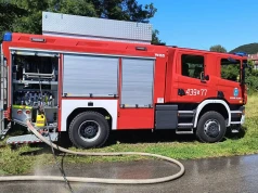 Piątkowy pożar stodoły w Ustroniu