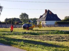 Dziecko ranne w wypadku w Młotkowicach. Lądował śmigłowiec LPR