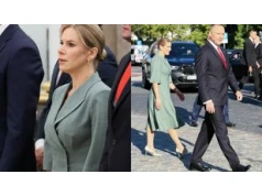 Tak Marta Nawrocka ubrała się na Święto Wojska Polskiego. Ekspertka dobitnie: "Strój pozbawiony głosu"