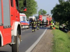 Wujskie: Motocyklista ranny po zderzeniu z autem. Utrudnienia na DK28