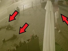 Nocna demolka na Rynku w Nowym Sączu. Wszystko nagrał monitoring