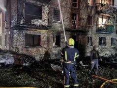 Nocne uderzenie pociskami balistycznymi na Kijów