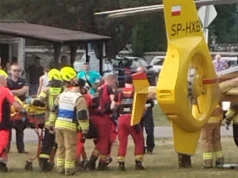 Groźny wypadek w Sulejowie. Mężczyzna spadł z 5 metrów na terenie wesołego miasteczka