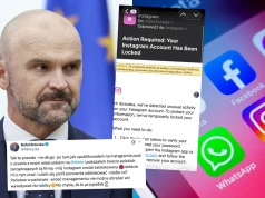 Konto Brzoski na Instagramie zostało zablokowane chwilę po tym, jak skrytykował pracowników Meta