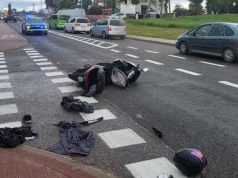 Zderzenie na skrzyżowaniu Ludowej i Tucholskiej w Chojnicach. Motorowerzysta trafił do szpitala