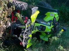 Wypadek quadem w Adamówku. 46-latek trafił do szpitala, lądował LPR