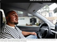 SF Chronicle: Na ulicach coraz więcej nowego typu kierowców. NIE prowadzą, włączają FSD, czasem żeby się zdrzemnąć