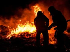 Pożar niedaleko Tarnowa. Duże siły strażaków w wieczornej akcji gaśniczej w Nowej Jastrząbce