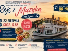 Rejs z muzyką na żywo po rzece Elbląg