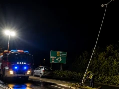 22-latka uderzyła w słup. Ulica Jastrowska była zablokowana